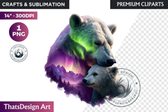 Watercolor Polar Bear Arctic Wildlife animal Illustration Product Image 1