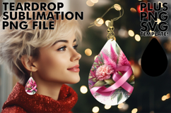 Joyful Teardrop Earrings Art Ideas, Flowers Product Image 1