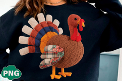 Thanksgiving Png Patchwork Turkey Png Product Image 4