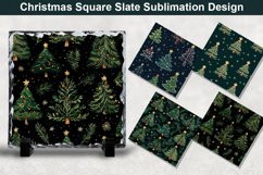 Christmas Tree Square Sublimation Slate Designs Product Image 1