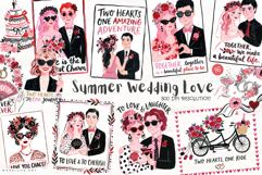 Summer Wedding Love Clipart Product Image 1
