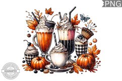 Fall Coffee Sublimation Design - High Quality 300 Dpi Product Image 1