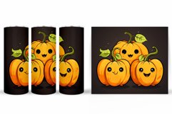 Cute Pumpkin Tumbler Wrap. Halloween Pumpkin Tumbler Design Product Image 2