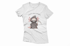 Halloween Axolotl Grim Reaper Scythe Skull PNG Uparupa Product Image 2
