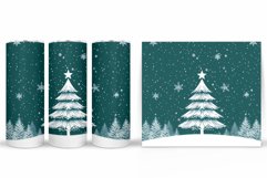 Christmas Tree Tumbler Design. Christmas Tree Sublimation Product Image 2