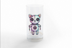 Stitched Bear Doll Necklace Halloween Voodoo PNG Cute Product Image 3