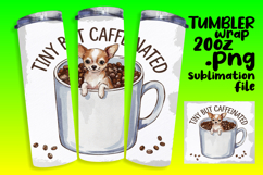 GORGEOUS 20oz Tumbler Wrap for Gifts , Coffee Dog Product Image 1