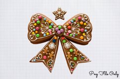 Gingerbread Cookie Christmas Sublimation Clipart PNG Product Image 1