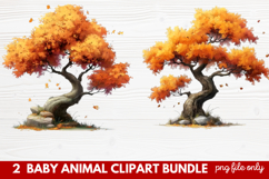 Baby Animal Clipart | Cute Nursery Wildlife PNG Illustration Product Image 1