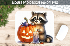 Watercolor Raccoon Mouse Pad Sublimation - Animal PNG Product Image 1
