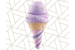 Ice Cream Clipart PNG, Summer Treats Clip Art, Swirl Cone Product Image 3