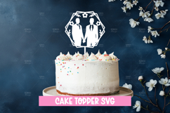 Wedding cake topper, Paper Cut, Wedding SVG Product Image 1