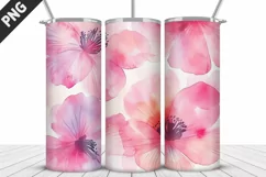 Flowers Tumbler Wrap | Sublimation Design | Tumble PNG Product Image 4