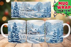 Christmas 3D Snowman Embroidered Radiance 15oz Mug Product Image 1