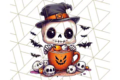 Monster Café Halloween PNG Clipart, Coffee Holiday Clip Art Product Image 3