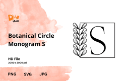 Botanical Circle Monogram Product Image 1