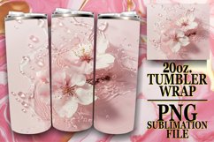 Floral Fantasy: 20oz Tumbler Sublimation Splash Product Image 1
