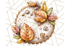 Fall Cookie Clipart PNG, Autumn Sweets Pumpkin Cookies Product Image 3