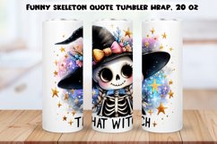 Funny skeleton Tumbler Wraps BUNDLE|PNG, 20 oz. Product Image 16