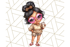 Sassy Mom Coffee PNG Clipart, Messy Bun Mom Life PNGs Product Image 3