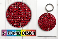 Colorful Sparkly Glitter Round Design Art Product Image 1