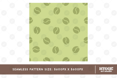 Coffee Lover Seamless Pattern Surface Design PNG DTF Latte Product Image 2