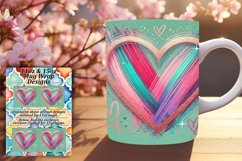 LUSH 15oz PNG Mug Wrap Template , Heart Product Image 1