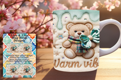 Chic 11oz Mug Wrap Png Template , Holiday Product Image 1