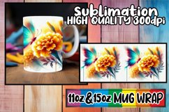 Cheerful journeys 11oz 15oz sublimation wrap, Butterfly Product Image 1