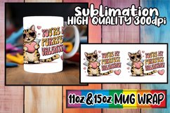 Bright dreams 11oz 15oz sublimation wrap, Valentines Cat Product Image 1