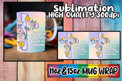 Joyful moments 11oz 15oz mug wrap, Cross Product Image 1