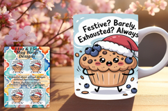 Bright 11oz Mug Wrap Png Artwork , Kawaii Food Product Image 1