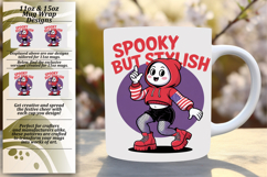 Playful Png For 15oz Mug Wrap , Funny Ghost Product Image 1