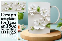 Floral Tranquility: Sublimation 11oz/15oz Mug Product Image 1