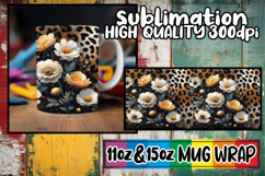 Cozy vibes sublimation print wrap, Leopard Prints Product Image 1