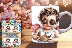 Elegant 11oz Mug Wrap Png Template , Cupid Product Image 1