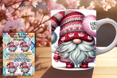 Elegant 15oz Mug Wrap Png Design , Gnomes Product Image 1
