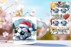 Graceful 11oz Mug Wrap Png Template , Holiday Product Image 1
