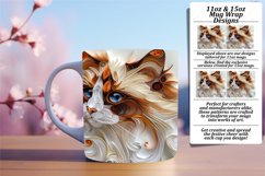 Cat Comfort: Sublimation 11oz/15oz Cat Lover Cup - 3D Design Product Image 1