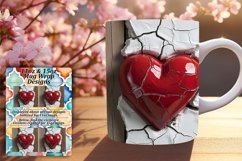3D Heart Mug Wrap - Love's Warmth at Valentine's Product Image 1