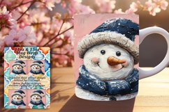 Snowman Winter Mug Wrap Christmas 11oz 15oz Design Product Image 1