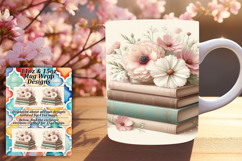 Joyful 15oz Mug Wrap Png Template , Books Product Image 1