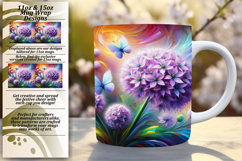 LUXE PNG Mug Wrap Design 15oz , Flowers Product Image 1