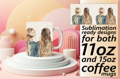 Blossom Springtime Girl Gang Mug Wrap: 11oz 15oz Product Image 1