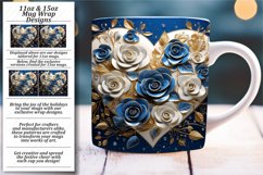 Valentine&#039;s Day Sublimation: Glossy Heart Mug Wrap Product Image 1