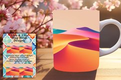 Vibrant Gradient Mug Wrap Sublimation Design 11oz/15oz Product Image 1