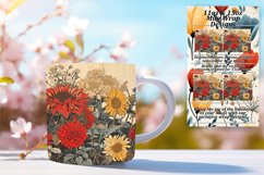 Botanical Blossom Mug Sublimation Art Product Image 1