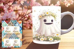 Easter Phantoms: Spring Ghost Pattern Mug Product Image 1