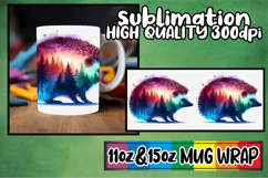 Beautiful day sublimation 11oz 15oz mug wrap, Animals Art Product Image 1
