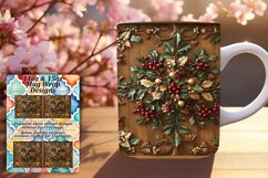 Stunning 15oz Mug Wrap Png Template , Christmas Product Image 1